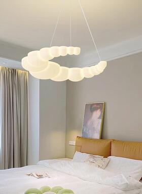 卧室吸顶灯现代简星房344星月亮奶油风女子男孩le约d护眼间儿童孩