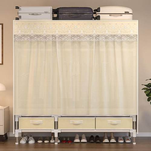 易衣柜宿收纳衣橱抽屉DGS简易卧家用布衣柜结实耐舍用室加固简全