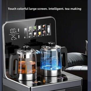 新飞2025新款智能底部上水大尺寸茶吧饮水机家用轻奢客厅一体泡茶