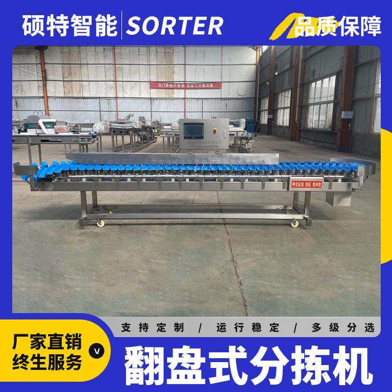 冰糖橙重量选果机料盒式柑橘水果分选机在线精准称重分级机