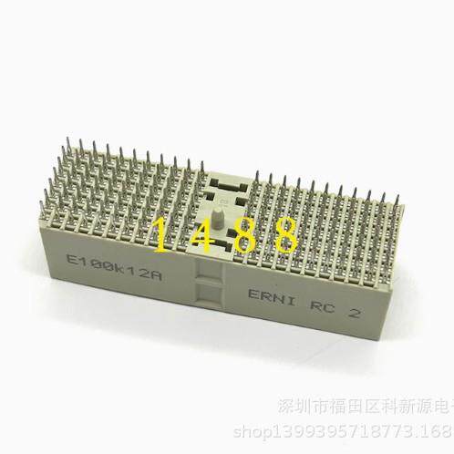 053007 背板高速连接器 CPCI公座 P1带屏蔽110Pin 垂直180度
