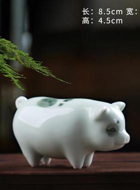 高档可爱动小咪摆猫件治陶物瓷家居客厅桌面装饰摆设愈系创意简约