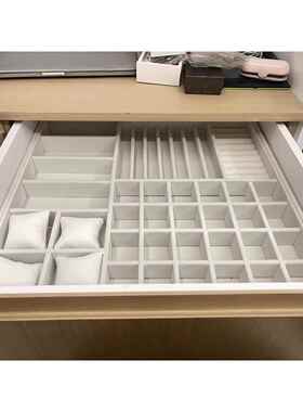 高档定制首饰盘指链收纳盒柜台具珠宝展示道家用抽屉饰品戒盘项托
