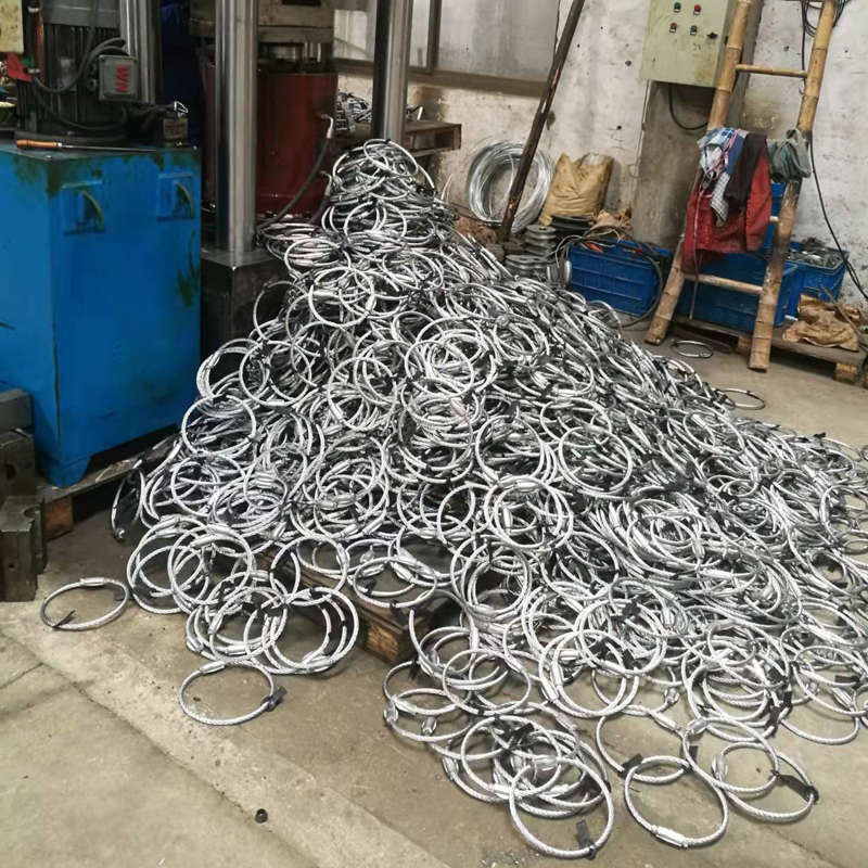 PC吊绳M12M16M18M20钢丝绳吊具钢丝绳吊环螺纹起吊套绳电梯专用