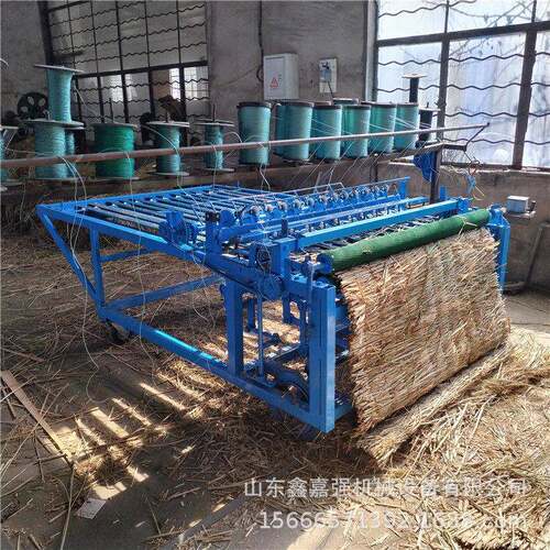 农用绿化养护草帘编织机自动切边稻草草帘机麦草蒲草进料草毡机