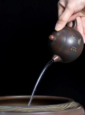 广西州兴陶茶壶龙旦钦壶纯手工西施龙蛋小容龙旦西施量坭壶线刻茶