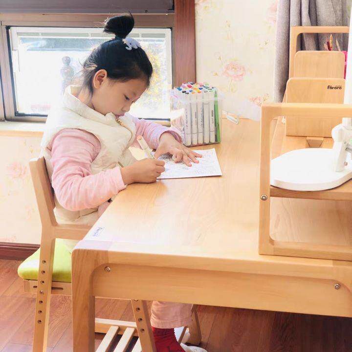凡木家居新款实木学习桌儿童房书桌课桌家用写字台桌椅套装学习椅