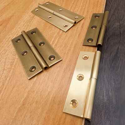 中式黄铜暗合页柜门铰炼古铜折叠可拆卸加厚静音活轴隔扇屏风合页