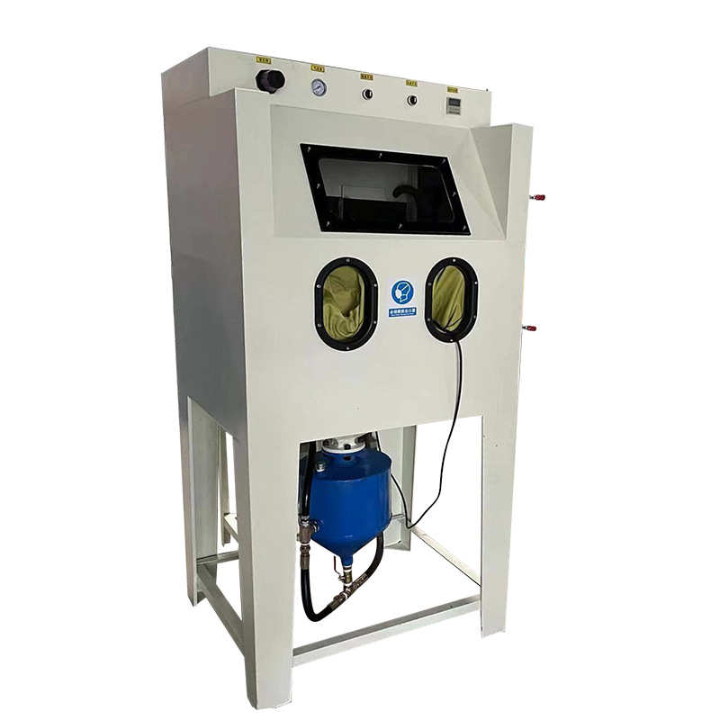 高压喷砂机小型手动箱式轮毂喷沙机除锈翻新去氧化皮高压打砂机