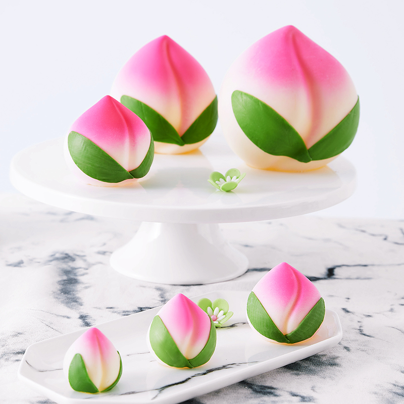 寿桃蛋糕装饰插片大号空心立体祝寿桃子生日蛋糕装饰摆件大桃插件