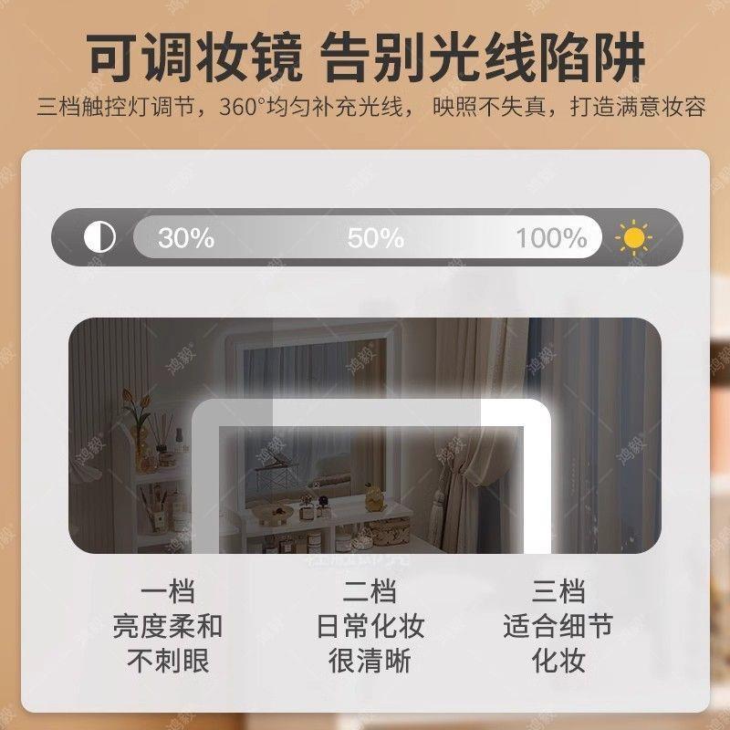 化MTY妆桌卧梳妆化台室欧式新款台小户型妆梳妆桌书桌梳妆柜一体