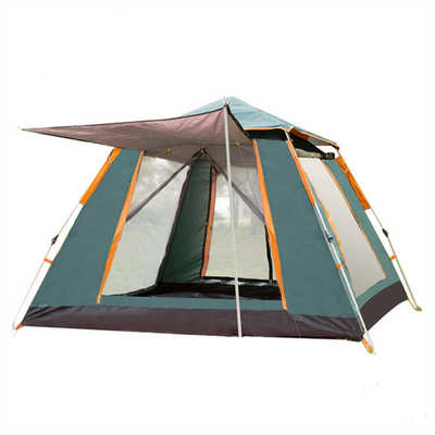 人自动户外 营帐4折叠全自动防雨帐篷篷帐黑胶沙滩帐露营