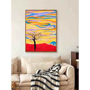 《祥云》姜维的画治愈系生命力装饰画中古风小众高级感客餐厅挂画