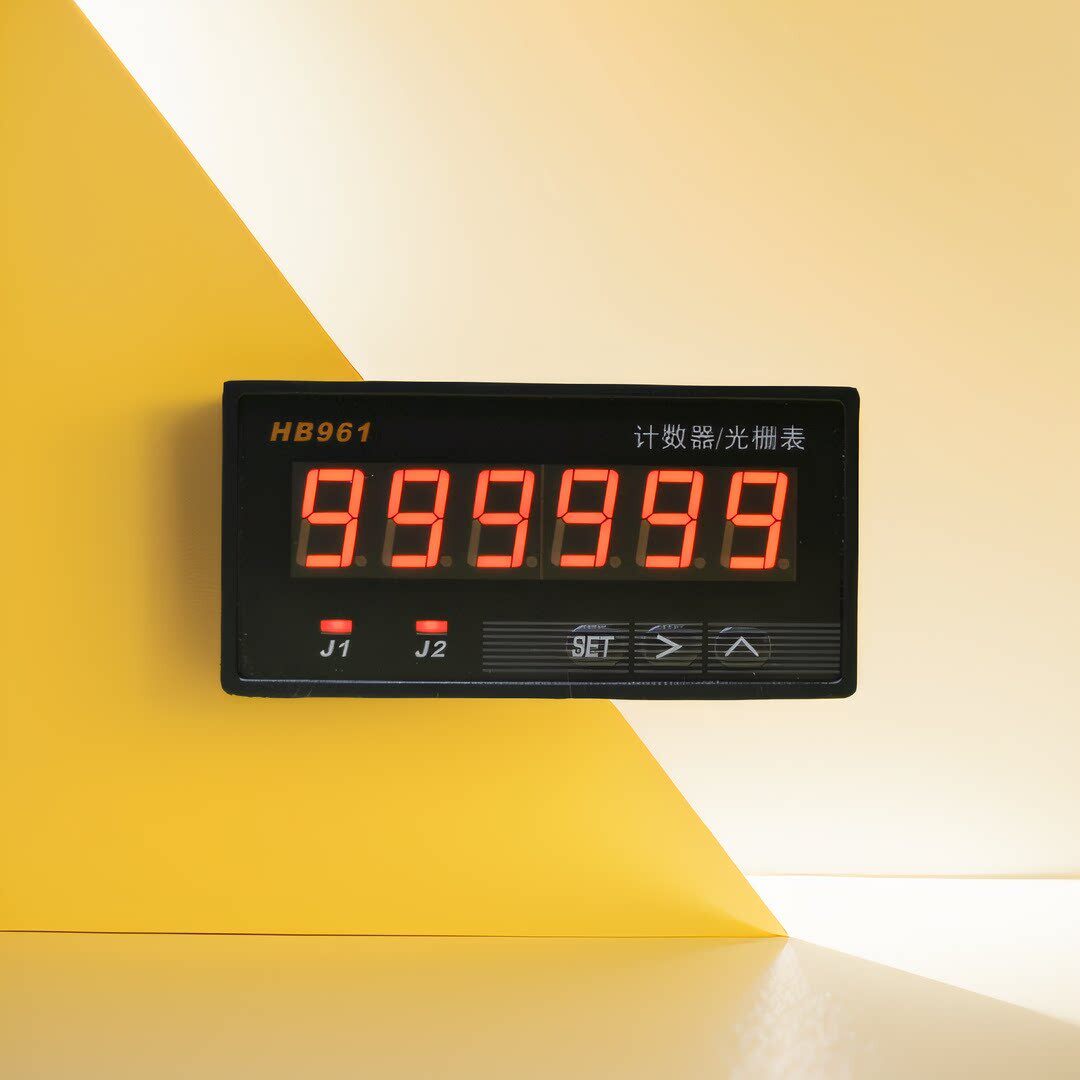 计米器高精度滚轮式电子数显封边机计数记米器HB961绕线机 光栅表