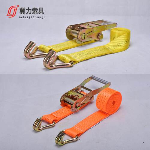QXK货棘轮拉紧器J钩厂家车绑捆带紧绳1器0T涤纶双钩货物拉紧器捆
