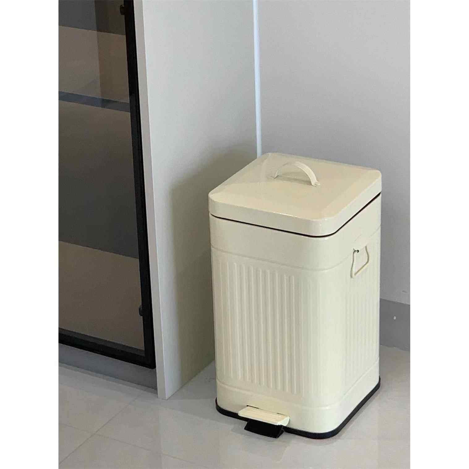 复古美式高颜值客厅厨房家用脚踩脚踏式带盖大号大容量垃圾桶