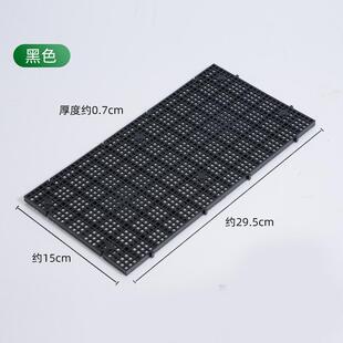 鱼缸底部造景隔离板隔离网乌龟缸防跳盖可裁剪拼接塑料网格分隔板