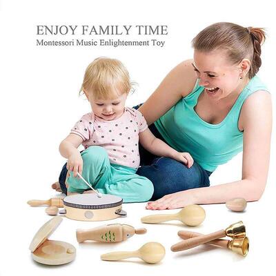 Wooden Musical Instruments for Children Montessori Education