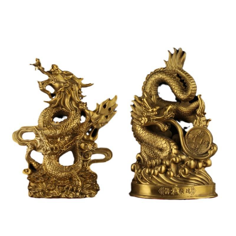 铜龙摆件火龙金龙生肖龙青龙汉龙祥龙献瑞铜器