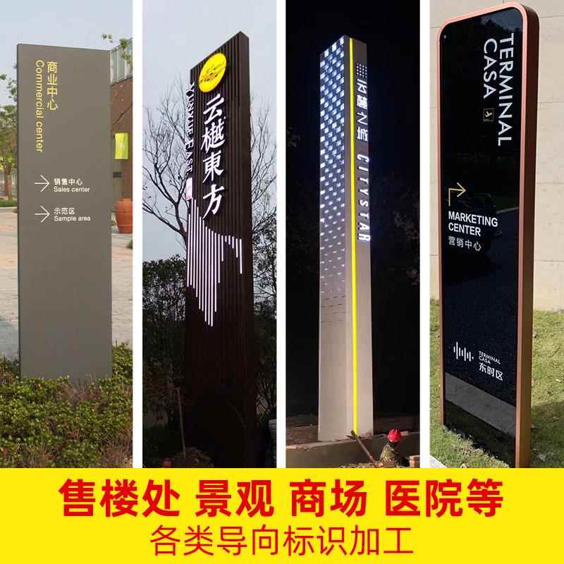 户外导向牌立牌停车场指示牌精神堡垒指引牌道路牌标识牌导视牌