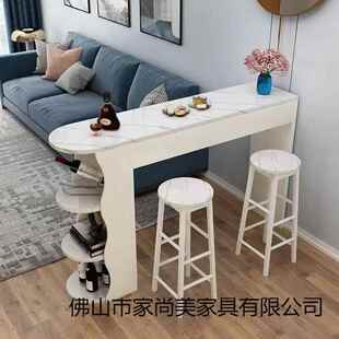 小户型吧桌家用简约现台代客玄厅关ZOL小吧台沙发边几厅轻奢隔断