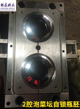2腔泡菜坛自锁瓶胚模具专业制作自锁型瓶坯模具塑料瓶胚模具