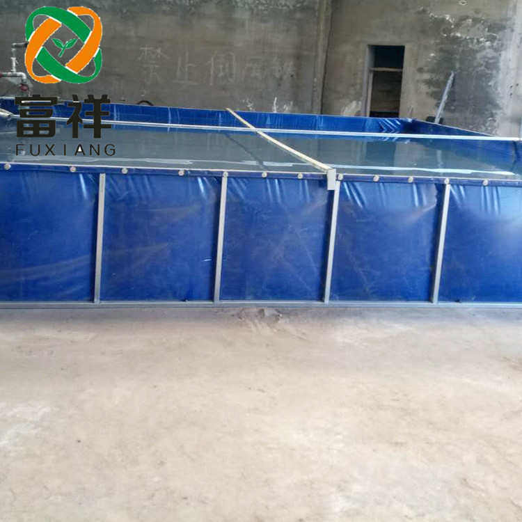 折叠游泳池大型户外水池  pvc移动拆卸鱼池养殖支架可防漏布