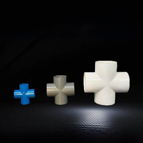塑料pvc四通接头水管十字四分直角平面连接4分6分1寸20 25mm32 50