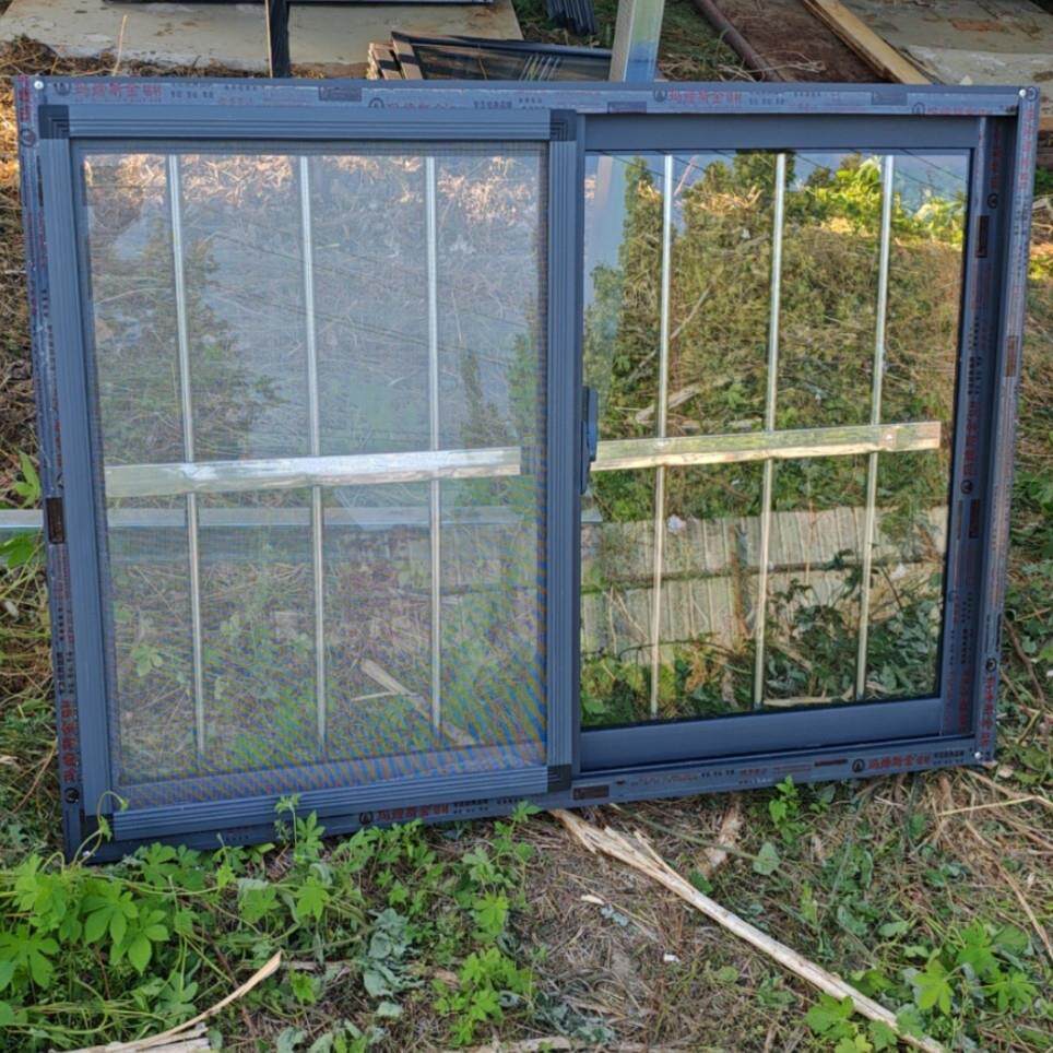 铝合金防盗一体窗带纱窗自建房家用左右推拉窗厕所通风窗地下室窗