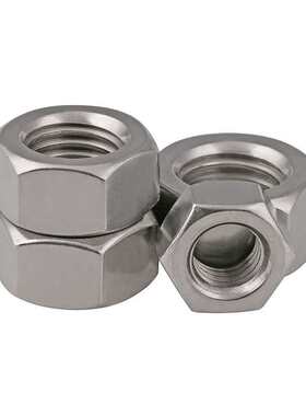 厂家直销304不锈钢DIN934六角螺母M1-M10外六角螺丝帽(1000个装）