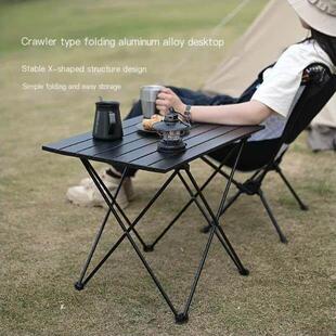 aluminium alloy camping table Portable foldable and chairs0