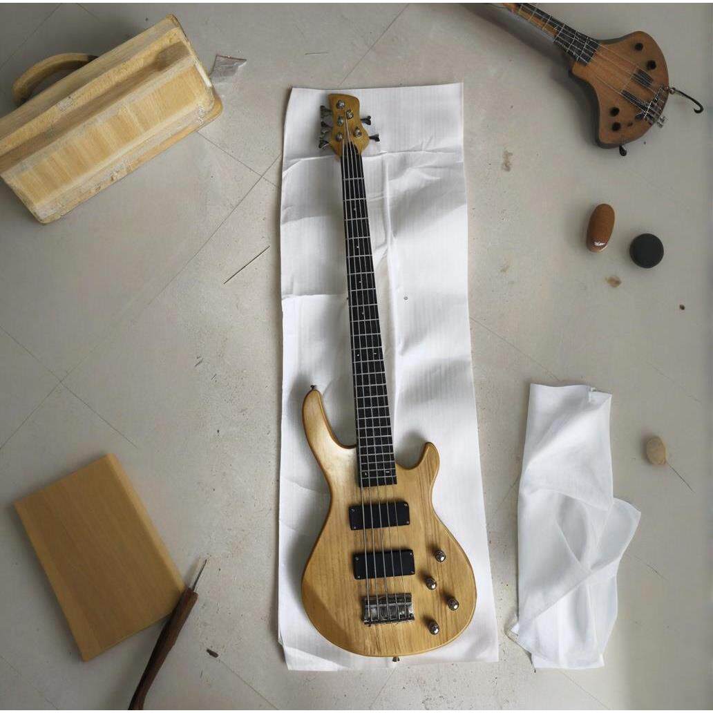 厂家出口电贝司乐器5弦电贝斯主动拾音器初学者入门贝斯Bass