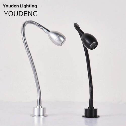 led明装软管柜台射灯弯管照画灯珠宝首饰展示1W3W小射灯背景墙灯