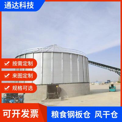 供应粮库防潮粮食钢板仓玉米小麦室外储存风干仓可