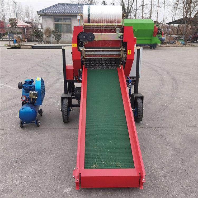 55型全自动青储饲料打包机 密实度的打包机 液压青贮打捆机