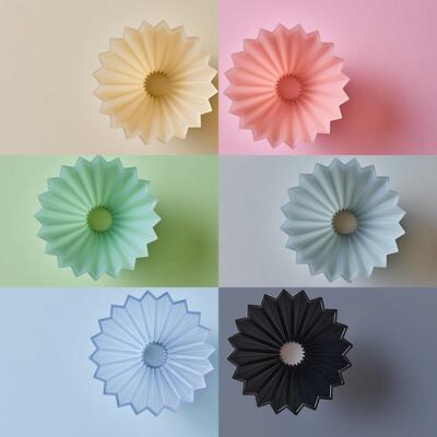 日本原产Origami Air树脂折纸滤杯手冲咖啡V60蛋糕滴滤杯器具包邮