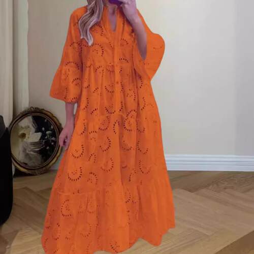 Evening women's atmospheric hollow dress