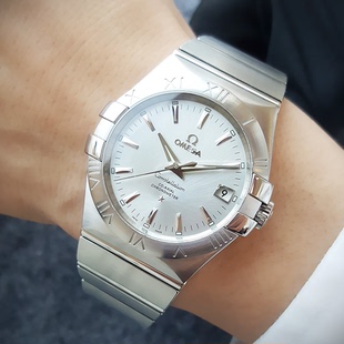 一口价9.8新欧米茄星座系列自动机械手表男表123.10.35.20.02.001