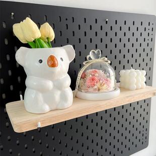 免打孔洞洞板置物架配件通用挂钩桌面收纳盒篮子桌面立式 固定器