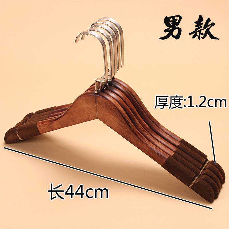 正品服装防店衣用架专长挂钩覆古滑植木质衣架家用衣挂衣绒服衣架
