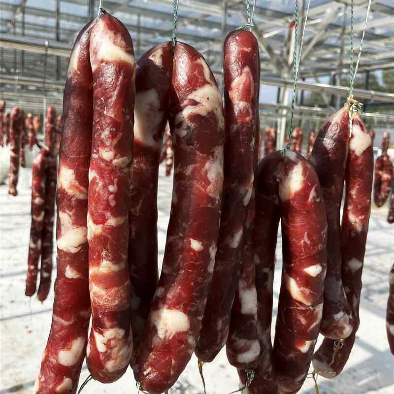 江西特产手工猪肉自然日晒风干香肠腊肉咸味不甜柴火烟熏灌肠干货