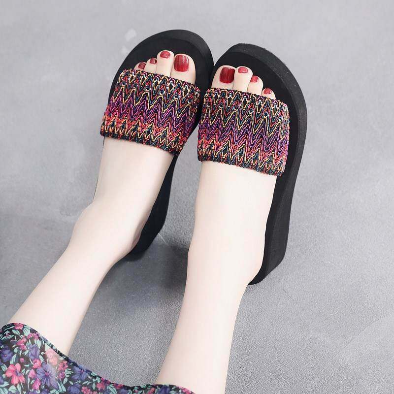 Wedge slippers female summer wear fashion outside largein the Women's Shoes, slipper, Word tow category - from Buy2taobao.com to provide professional Taobao agent buy service