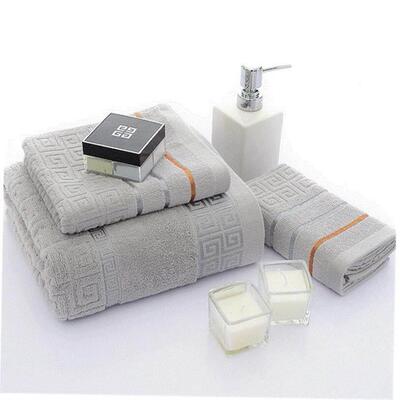 3Pcs Luxury Hotel Cotton Bath Towel Set Hand Face Towel 浴巾
