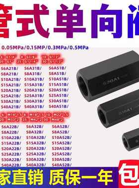 管式单向阀 S6A12.0B/2 S10A11.0B S8A2 S15A0 S20A1 S25A3 S30A5