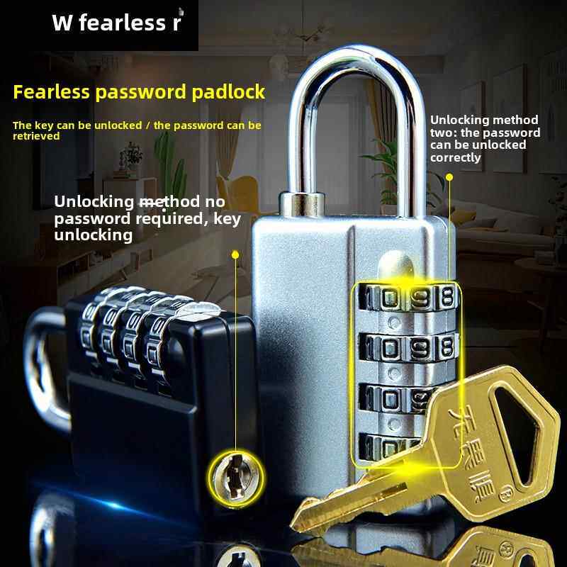 正品无所畏防惧密码舍挂锁钥匙宿橱柜锁行李工具箱家外用户水防锈