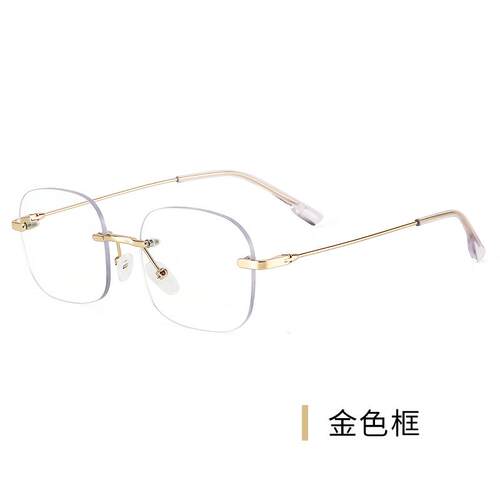 正品超轻射无框近视眼镜女韩框版潮防辐抗蓝光疲劳眼睛网红素男颜