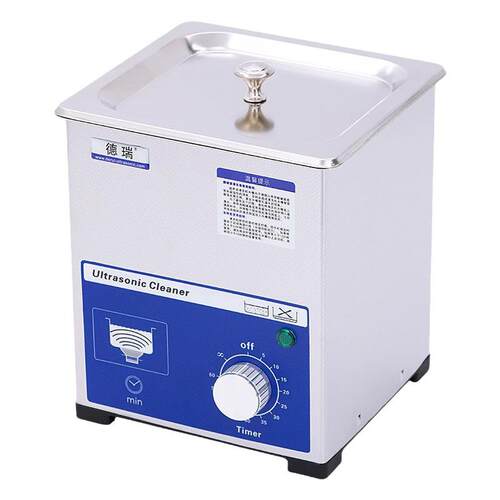 定时钢盖大功率商用家用清洗首饰眼镜超声波清洗机DR-MS07/40