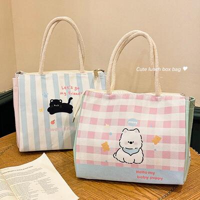 New Thickened Cute Insulated Lunch Bag Handbag for Students,