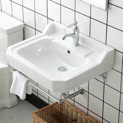 出口覆古小公寓挂盆覆古经典英国式简单面盆阳台角壁挂式面盆