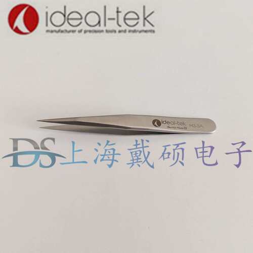 瑞士 ideal-tek M3.SA 短柄不锈钢尖头镊子 微电子组装精细镊子